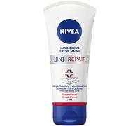 NIVEA - Crema de manos reparadora 3 en 1 (75 ml), crema de piel rica, con dexpantenol, para cuidados intensivos, para manos muy secas y agrietadas
