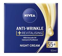 NIVEA Crema de noche antiarrugas + revitalizante 55+ 50 ml