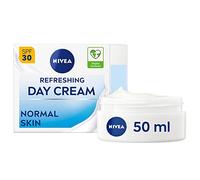 NIVEA Crema facial refrescante de día SPF 30 (50 ml), hidratante facial hidratante con aloe vera y ácido hialurónico, hidratante con SPF para piel normal