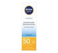 NIVEA Crema facial solar UV Face Mat Look Shine Control Cream 50 ml - Crema facial impermeable ligera para pieles aceitosas y combinadas, fórmula hidratante de control de aceite, rápida absorción