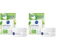 Nivea - Crema hidratante de día Nivea Natural Balance (50 ml), con aloe vera orgánico, aceite de jojoba y almendra, crema de día para piel normal y mixta (Paquete de 2)
