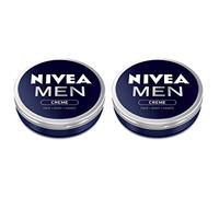 Nivea Crema hidratante facial para hombre, para la cara y el cuerpo, 75 ml, 2 unidades