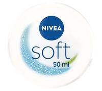 NIVEA Crema hidratante suave y refrescante, crema ligera con vitamina E y aceite de jojoba 100 % natural, crema para la piel de rápida absorción para una hidratación intensa (50 ml)