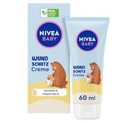 NIVEA Crema protectora para bebés para bebés, alivia el enrojecimiento de la zona del pañal, crema hidratante hipoalergénica para bebés con aceite de almendras natural, pantenol, óxido de zinc +