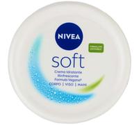NIVEA Crema suave multiusos, 1 x 300 ml, crema hidratante y refrescante para cara, cuerpo y manos, absorción rápida, enriquecida con vitamina E y aceite de jojoba