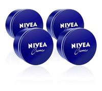 NIVEA Creme en pack de 4 (4 x 400 ml), crema hidratante corporal, crema facial para toda la familia, crema universal para una piel suave e hidratada, crema multiusos