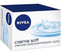 Nivea Crème Soft - Jabón cremoso - Con aceite de almendra - 3 x 100 g