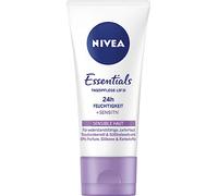 NIVEA Cuidado de día calmante 24h humedad SPF 15, crema facial sin perfume para pieles sensibles, crema de día delicada con aceite de semilla de uva