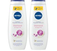NIVEA Cuidado de la ducha Care & Diamond Diamond Shimmer 500 ml (Paquete de 2)