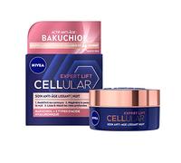 NIVEA - Cuidado nocturno facial Cellular Expert Lift, 50 ml | Crema de noche antienvejecimiento con ácido hialurónico y bakuchiol, suaviza y reduce las arrugas, estimula el colágeno