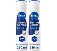 NIVEA Derma Control Defend - Desodorante Antitranspirante para Mujer - 72h de Protección contra el Sudor - Con Ácido Hialurónico y Provitamina B5 - No Irrita las Axilas - Piel Normal - Spray 250 ml