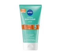 NIVEA Derma Skin Clear - Peeling antimanchas 150 ml - Gel exfoliante clarificante con ácido salicílico, sal marina y niacinamida para el cuidado facial y corporal refinador de poros