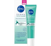 NIVEA Derma Skin Clear - Suero exfoliante nocturno (40 ml), suero antiespinillas para una piel visiblemente mejorada, exfoliante BHA y AHA con niacinamida