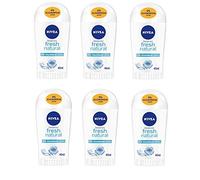 Nivea Desodorante en barra Fresh Natural, 6 unidades (40 ml).