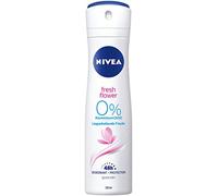 NIVEA Desodorante en spray Fresh Flower en pack de 6 (6 x 150 ml), desodorante sin aluminio con aroma floral fresco, con protección de 48 horas cuida la piel