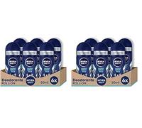 NIVEA Desodorante para hombre Dry Fresh Roll-on 6 x 50 ml, Desodorante para hombre con fórmula Dual Active, Desodorante anti-transpirable para 72 h de intensa frescura en la piel (Paquete de 2)