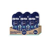 NIVEA Desodorante para hombre Dry Fresh Roll-on 6 x 50 ml, Desodorante para hombre con fórmula Dual Active, Desodorante anti-transpirable para 72 h de intensa frescura en la piel