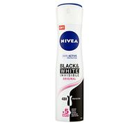 NIVEA Desodorante para mujer en spray invisible For Black&White Original - 150 ml