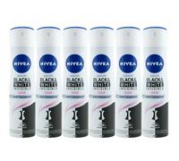 Nivea Desodorante Spray Black & White Invisible 6 X 150Ml 48H Antitranspirante