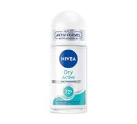 NIVEA Dry Active Deo Roll-On (50 ml), antitranspirante con 72h Schutz y Dual-Active-Formel, Anti-Transpirant Roll-On mit Feminem, Frischem Duft