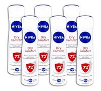 NIVEA Dry Comfort - Aerosol antitranspirante (6 unidades, 150 ml, 6 unidades)