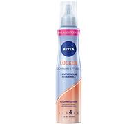 NIVEA Espuma fijadora de rizos con protección contra el calor, pantenol y vitamina B3, fijador de 24 horas (nivel 4), mousse de peinado (150 ml)