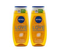 NIVEA Frasco de ducha de cuidado original, aroma Sun, Welcome Sunshine, 2 unidades (2 x 250 ml)