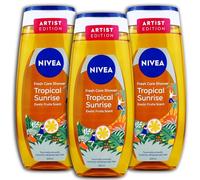 NIVEA Fresh Care Shower Tropical Sunrise - Gel de ducha (3 unidades, 250 ml, 3 unidades)