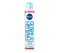NIVEA Fresh & Mild - Champú seco (200 ml), color oscuro | Champú seco en spray extra suave con agradable aroma, no deja residuos blancos, vegano