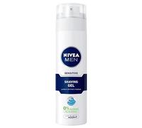 NIVEA Gel de afeitar de 200 ml Sensitive Skin is a Vitamina E Infused Product That Softens Beard Hair, Preventing Irritation and Promoting a Smooth Shave Without Ethyl Alcohol (Pack of 1)