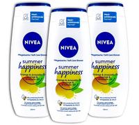 NIVEA - Gel de ducha (3 unidades, 250 ml), color naranja y aceite de aguacate