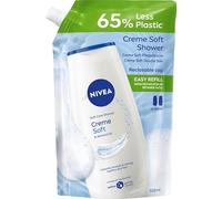 NIVEA Gel de ducha crema suave para el cuidado de la piel, con pH neutro para la piel, con vitaminas y aceites valiosos, crema de ducha en paquete de recarga resellable (500 ml)