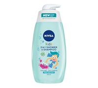NIVEA Gel de ducha para niños 2 en 1 Sparkle Berry, 500 ml (Pack de 2) a Gentle, sin jabón, fórmula de ducha y champú amigable con la piel con aloe vera orgánico, Chamomile y un aroma fresco de