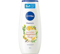 NIVEA Gel de ducha Summer Happiness Orange (250 ml), pH neutro para la piel con aceite de aguacate natural, crema hidratante con aroma fresco de naranja