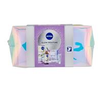 NIVEA Glow Routine Set de regalo para mujeres, Set de regalo para mujeres con suero para la cara Luminous630 Skin Glow para luminosidad instantánea 30 ml, bálsamo labial Labello Glowy Lips 10 ml y