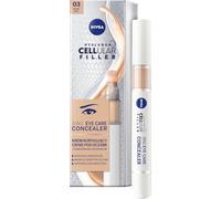 NIVEA Hyaluron Cellular Filler 3 en 1 Crema Correctiva Ojos Crema Correciente, Color Oscuro, 4 ml