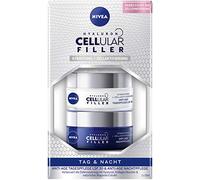 Nivea Hyaluron Cellular Filler antiedad de día y noche (2 x 50 ml), juego con cuidado de día SPF 30 y de noche, cuidado facial con ácido hialurónico, colágeno y extracto de magnolia