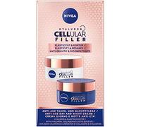 NIVEA Hyaluron Cellular Filler Elasticidad & Contour Set de cuidado diurno y nocturno, set de regalo con cuidado de día (50 ml) y cuidado nocturno (50 ml), caja de regalo