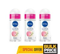 Nivea Joy Of Life Roll-on Desodorante 48H Protección contra el Sudor Rosas Li...