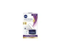NIVEA Juego antiarrugas + contorno 65+ Skin Care Set - Day Cream & Night Cream Duo for Mature Skin, Intensive Anti-Aging Wrinkle Reduction, Deep Hydration & Formula Reafirmante