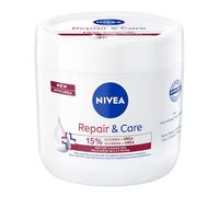 NIVEA Körpercreme Repair & Care Urea 400 ml, Allzweckcreme für sehr trockene und raue Haut, 72h Feuchtigkeitscreme, angereichert mit 15% Glycerin und Urea 15%