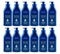 Nivea Leche Corporal 5En1 12 X 625ML Con Bomba Loción 48H Cuidado Para Piel Seca