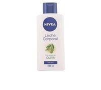 NIVEA Leche Corporal Aceite de Oliva (1 x 400 ml), leche hidratante corporal con ingredientes naturales, crema para el cuidado de la piel seca