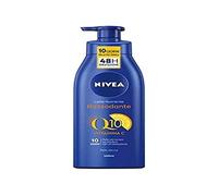 NIVEA Leche corporal nutritiva reafirmante Q10 + Vitamina C 400 ml, crema tonificante que reafirma la piel seca en 10 días, crema reafirmante corporal hidratación durante 48 h