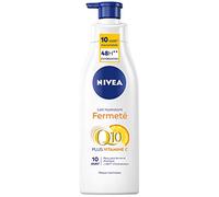 NIVEA Leche Hidratante Firmeza Q10 + Vitamina C Pieles normales (1 x 250 ml), Leche corporal enriquecida con Co-Enzima Q10 & Vitamina C, Leche corporal para una piel más firme