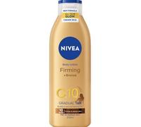 NIVEA Loción corporal Firming + Bronze Q10 - Bronceado gradual para pieles claras a medias, 250 ml