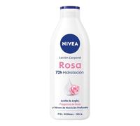 NIVEA Loción Corporal Rosa (400 ml), crema corporal con aceite de argán y fragancia de rosa, crema hidratante corporal para 72 horas de hidratación profunda completa