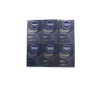 NIVEA Loción para después del afeitado Deep Comfort para hombre, 100 ml Soothing, Hydrating & Antibacterial Formula Pack de 6