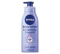 NIVEA Loción para la piel irresistiblemente lisa 400ml, hidratante de lujo con manteca de karité, crema hidratante intensiva 48 horas, loción corporal hidratante extra rica