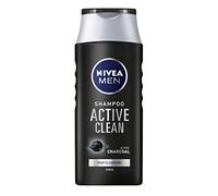 NIVEA Men - Active Clean - Champú de carbón activado para cabello normal a graso, champú de limpieza profunda para hombres, con fragancia masculina fresca, 250 ml